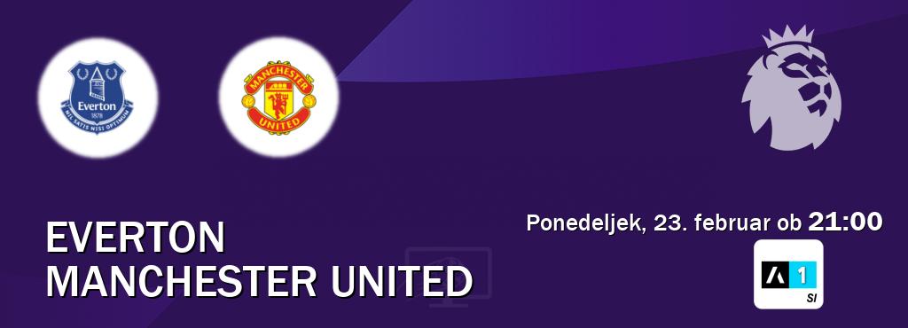 Prenos tekme med Everton in Manchester United v živo na Arena Sport 1 (ponedeljek, 23. februar ob  21:00 uri).