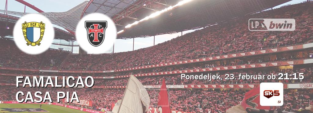 Dvoboj Famalicao in Casa Pia s prenosom tekme v živo na Sportklub 5.