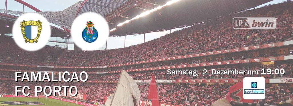 Das Spiel zwischen Famalicao und FC Porto wird am Samstag,  2. Dezember um  19:00, live vom Sportdigital übertragen.