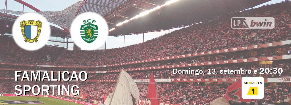 Jogo entre Famalicao e Sporting tem emissão Sport TV 1 (domingo, 13. setembro e  20:30).