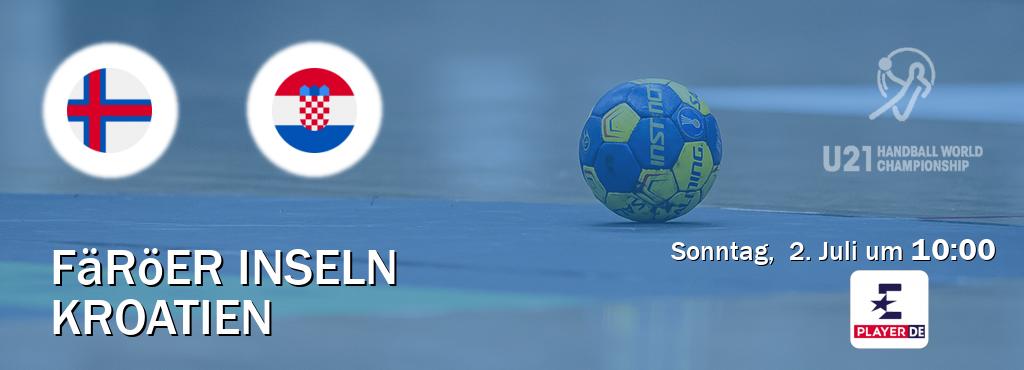 Das Spiel zwischen Färöer Inseln U21 und Kroatien U21 wird am Sonntag,  2. Juli um  10:00, live vom Eurosport Player DE übertragen.