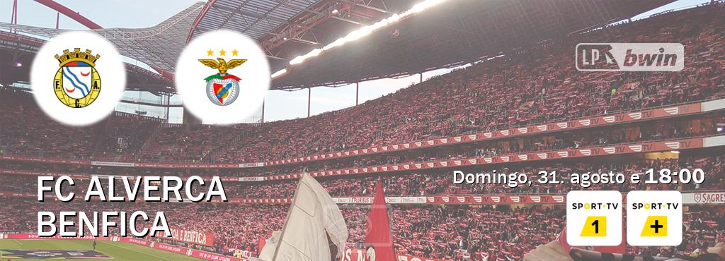 Jogo entre FC Alverca e Benfica tem emissão Sport TV 1, Sport TV + (domingo, 31. agosto e 18:00). Jogo entre FC Alverca e Benfica tem emissão Sport TV 1, Sport TV + (domingo, 31. agosto e 18:00).