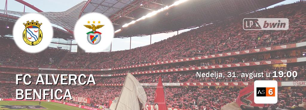 Izravni prijenos utakmice FC Alverca i Benfica pratite uživo na Arena Sport 6 (nedelja, 31. avgust u 19:00). Izravni prijenos utakmice FC Alverca i Benfica pratite uživo na Arena Sport 6 (nedelja, 31. avgust u 19:00).
