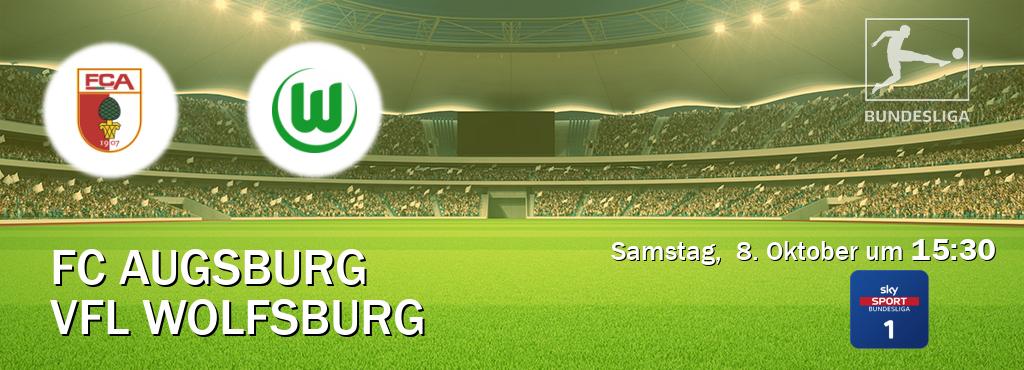 Das Spiel zwischen FC Augsburg und VfL Wolfsburg wird am Samstag,  8. Oktober um  15:30, live vom Sky Bundesliga 1 übertragen.