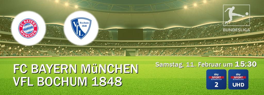 Das Spiel zwischen FC Bayern München und VfL Bochum 1848 wird am Samstag, 11. Februar um  15:30, live vom Sky Bundesliga 2 und Sky Bundesliga UHD übertragen.