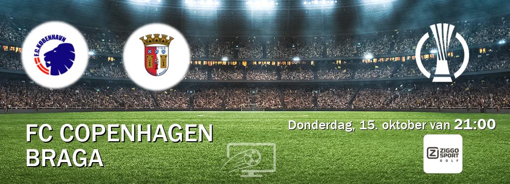 Wedstrijd tussen FC Copenhagen en Braga live op tv bij Ziggo Sport 6 (donderdag, 15. oktober van  21:00).