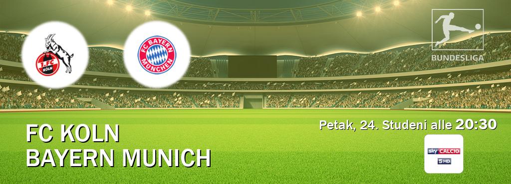 Il match FC Koln - Bayern Munich sarà trasmesso in diretta TV su Sky Calcio 5 (ore 20:30)