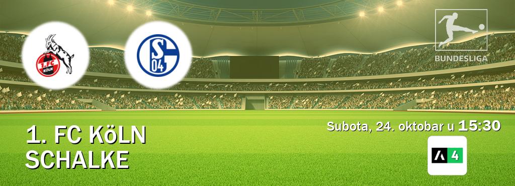 Izravni prijenos utakmice 1. FC Köln i Schalke pratite uživo na Arena Sport 4 (subota, 24. oktobar u 15:30). Izravni prijenos utakmice 1. FC Köln i Schalke pratite uživo na Arena Sport 4 (subota, 24. oktobar u 15:30).