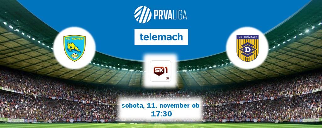 Prenos tekme med FC Koper in Domžale v živo na Sportklub 1 (sobota, 11. november ob  17:30 uri).