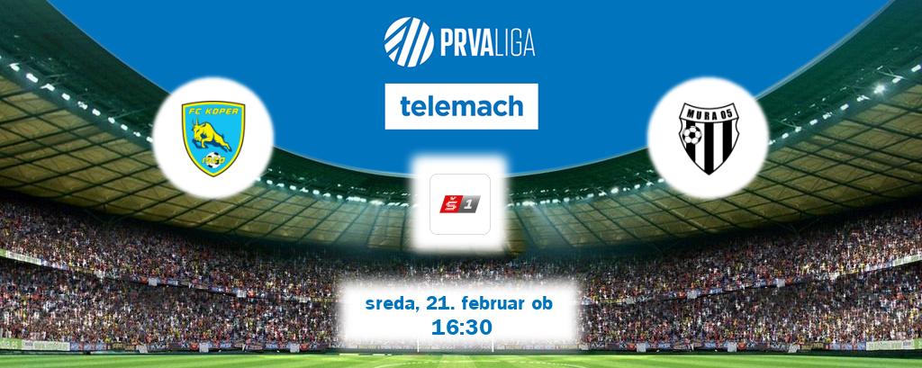 FC Koper in Mura v živo na Sport TV 1. Prenos tekme bo v sreda, 21. februar ob  16:30