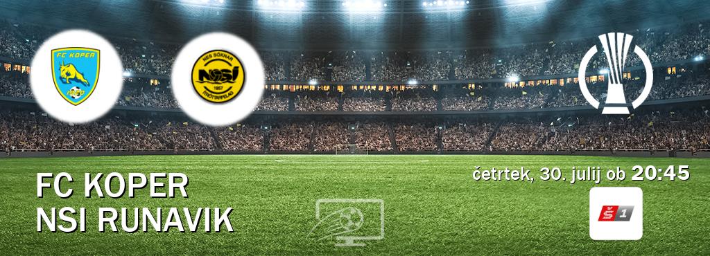 Prenos tekme med FC Koper in NSI Runavik v živo na Sport TV 1 (četrtek, 30. julij ob 20:45 uri). Prenos tekme med FC Koper in NSI Runavik v živo na Sport TV 1 (četrtek, 30. julij ob 20:45 uri).