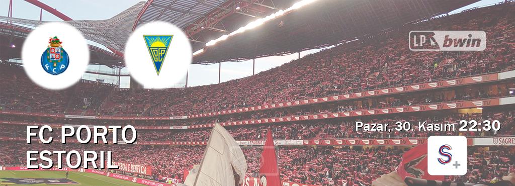 Karşılaşma FC Porto - Estoril S Sport +'den canlı yayınlanacak (Pazar, 30. Kasım 22:30). Karşılaşma FC Porto - Estoril S Sport +'den canlı yayınlanacak (Pazar, 30. Kasım 22:30).