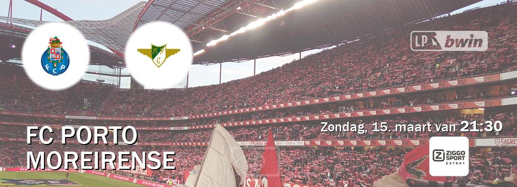 Wedstrijd tussen FC Porto en Moreirense live op tv bij Ziggo Sport 5 (zondag, 15. maart van  21:30).