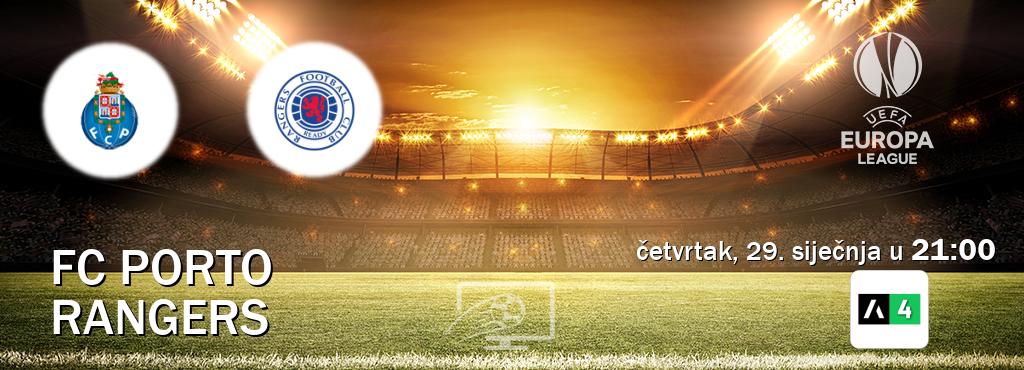 Izravni prijenos utakmice FC Porto i Rangers pratite uživo na Arena Sport 4 (četvrtak, 29. siječnja u  21:00).