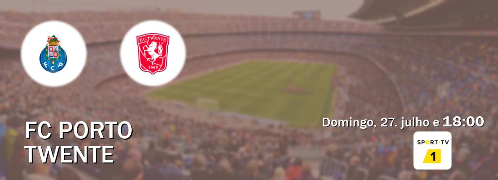 Jogo entre FC Porto e Twente tem emissão Sport TV 1 (domingo, 27. julho e 18:00). Jogo entre FC Porto e Twente tem emissão Sport TV 1 (domingo, 27. julho e 18:00).