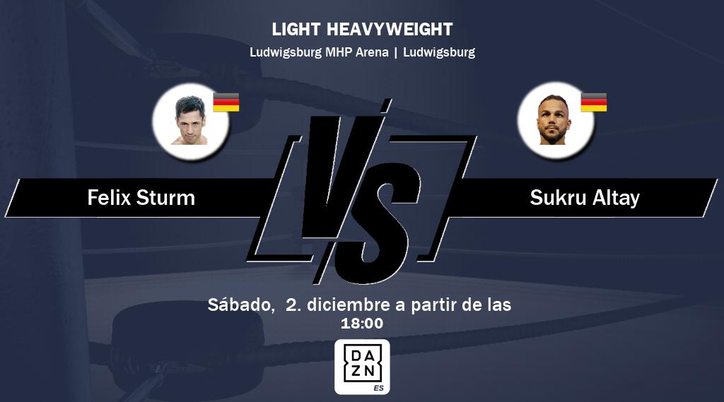 Felix Sturm vs Sukru Altay se podrá ver en vivo por DAZN España.