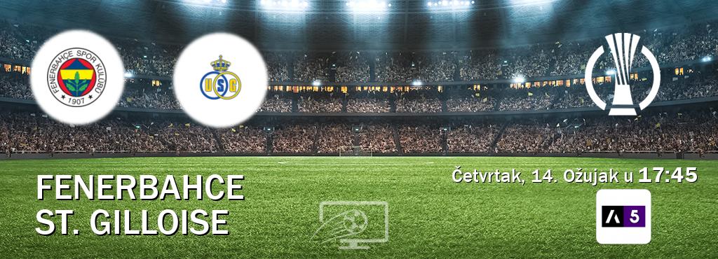 Izravni prijenos utakmice Fenerbahce i St. Gilloise pratite uživo na Arena Sport 5 (Četvrtak, 14. Ožujak u  17:45).