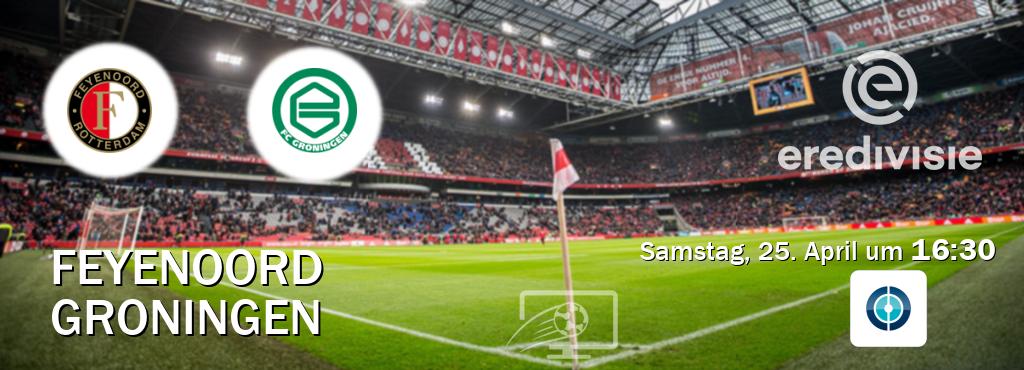 Das Spiel zwischen Feyenoord und Groningen wird am Samstag, 25. April um  16:30, live vom Sportdigital FUSSBALL übertragen.