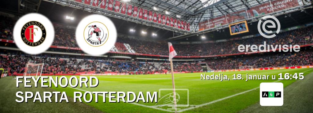 Izravni prijenos utakmice Feyenoord i Sparta Rotterdam pratite uživo na Arena Premium 4 (nedelja, 18. januar u  16:45).