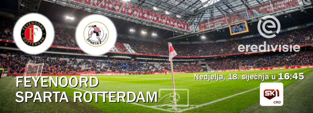 Izravni prijenos utakmice Feyenoord i Sparta Rotterdam pratite uživo na Sportklub 1 (nedjelja, 18. siječnja u  16:45).