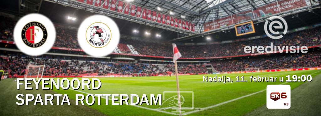 Izravni prijenos utakmice Feyenoord i Sparta Rotterdam pratite uživo na Sportklub 6 (nedelja, 11. februar u  19:00).