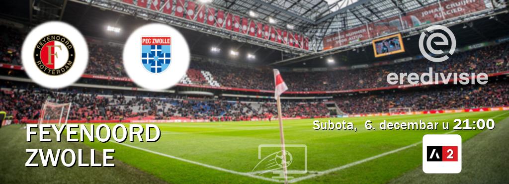 Izravni prijenos utakmice Feyenoord i Zwolle pratite uživo na Arena Sport 2 (subota,  6. decembar u  21:00).