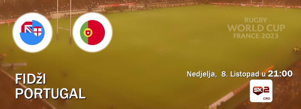 Izravni prijenos utakmice Fidži i Portugal pratite uživo na Sportklub 2 (Nedjelja,  8. Listopad u  21:00).