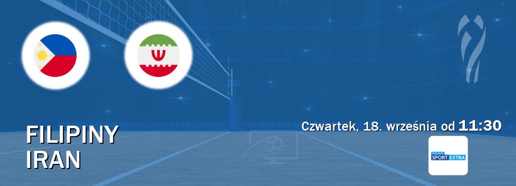 Gra między Filipiny i Iran transmisja na żywo w Polsat Sport Extra (czwartek, 18. września od 11:30). Gra między Filipiny i Iran transmisja na żywo w Polsat Sport Extra (czwartek, 18. września od 11:30).