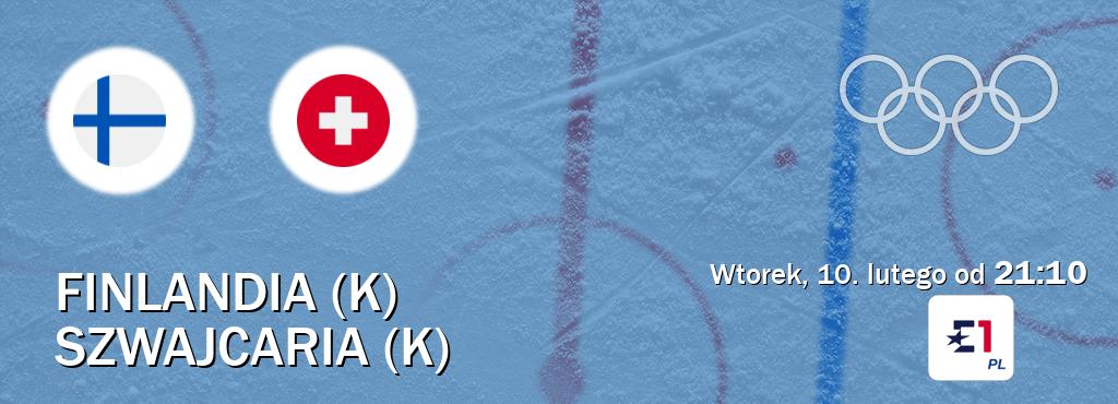 Gra między Finlandia (K) i Szwajcaria (K) transmisja na żywo w Eurosport (wtorek, 10. lutego od  21:10).