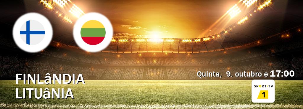 Jogo entre Finlândia e Lituânia tem emissão Sport TV 1 (quinta, 9. outubro e 17:00). Jogo entre Finlândia e Lituânia tem emissão Sport TV 1 (quinta, 9. outubro e 17:00).