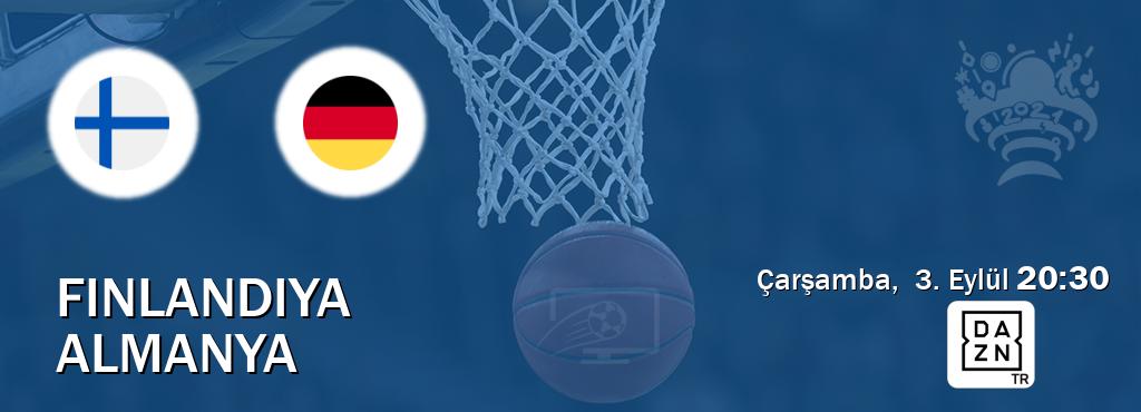 Karşılaşma Finlandiya - Almanya DAZN'den canlı yayınlanacak (Çarşamba,  3. Eylül  20:30).