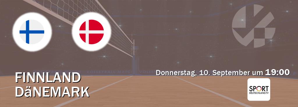 Das Spiel zwischen Finnland und Dänemark wird am Donnerstag, 10. September um  19:00, live vom Sportdeutschland.TV übertragen.