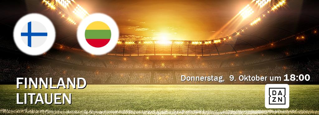 Das Spiel zwischen Finnland und Litauen wird am Donnerstag,  9. Oktober um  18:00, live vom DAZN übertragen.