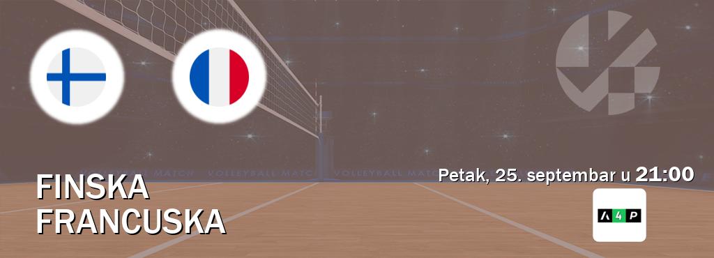 Izravni prijenos utakmice Finska i Francuska pratite uživo na Arena Premium 4 (petak, 25. septembar u  21:00).
