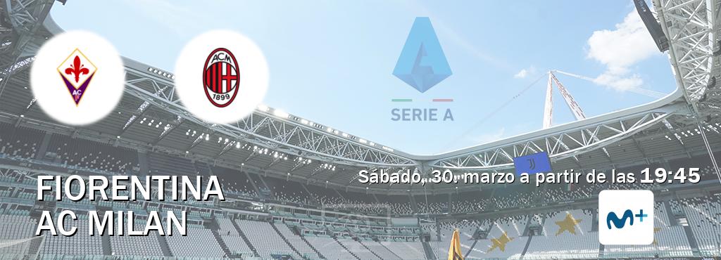 El partido entre Fiorentina y AC Milan será retransmitido por Movistar Liga de Campeones  (sábado, 30. marzo a partir de las  19:45).