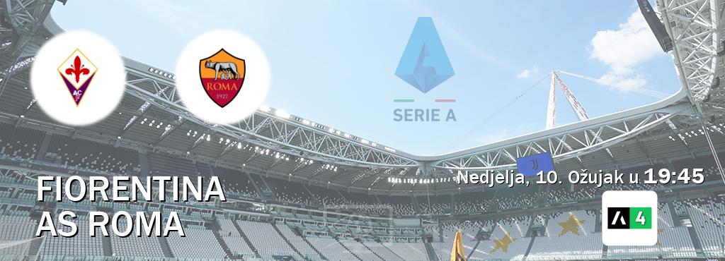 Izravni prijenos utakmice Fiorentina i AS Roma pratite uživo na Arena Sport 4 (Nedjelja, 10. Ožujak u  19:45).