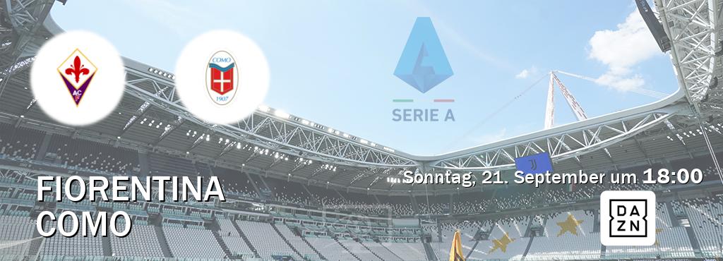 Das Spiel zwischen Fiorentina und Como wird am Sonntag, 21. September um 18:00, live vom DAZN übertragen. Das Spiel zwischen Fiorentina und Como wird am Sonntag, 21. September um 18:00, live vom DAZN übertragen.