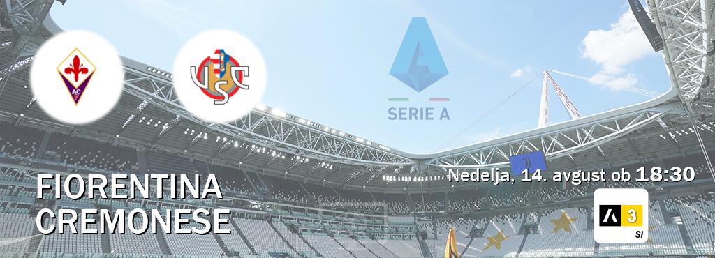 Dvoboj Fiorentina in Cremonese s prenosom tekme v živo na Arena Sport 3.