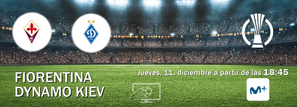 El partido entre Fiorentina y Dynamo Kiev será retransmitido por Movistar Liga de Campeones  (jueves, 11. diciembre a partir de las  18:45).