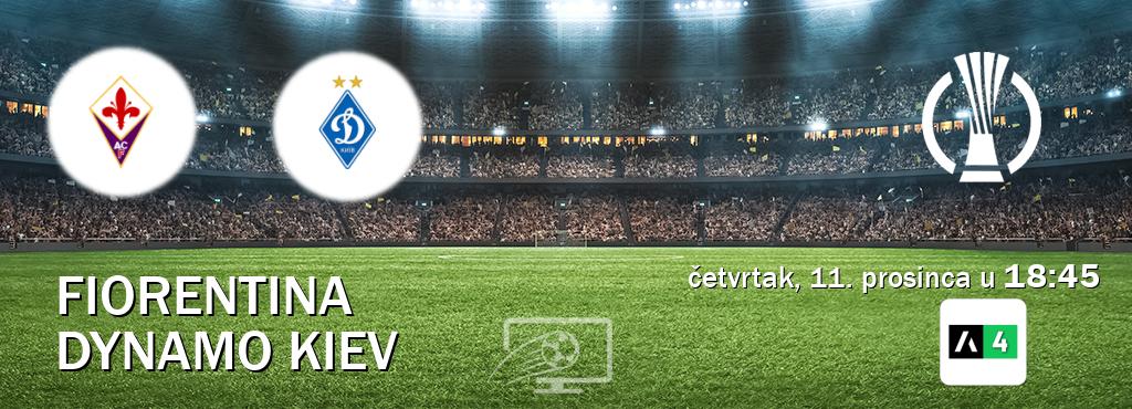 Izravni prijenos utakmice Fiorentina i Dynamo Kiev pratite uživo na Arena Sport 4 (četvrtak, 11. prosinca u  18:45).