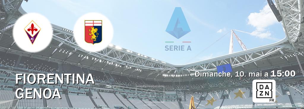 Match entre Fiorentina et Genoa en direct à la DAZN (dimanche, 10. mai a  15:00).