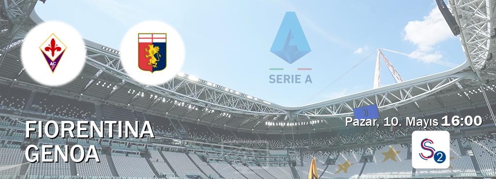 Karşılaşma Fiorentina - Genoa S Sport 2'den canlı yayınlanacak (Pazar, 10. Mayıs  16:00).