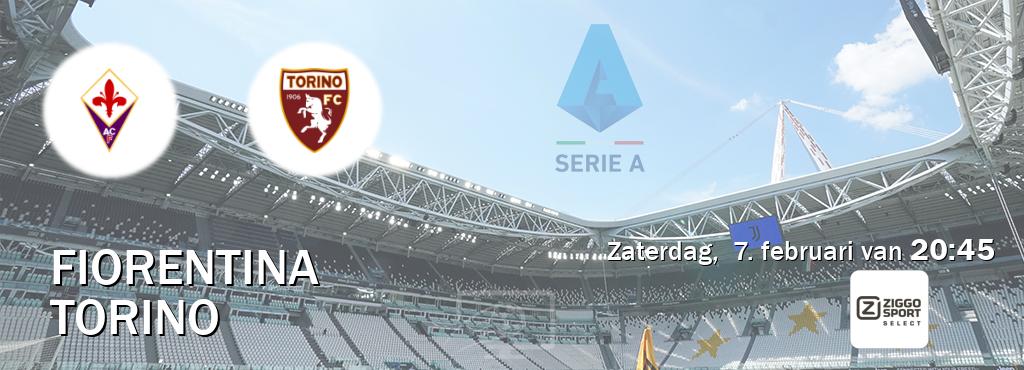 Wedstrijd tussen Fiorentina en Torino live op tv bij Ziggo Sport 2 (zaterdag,  7. februari van  20:45).