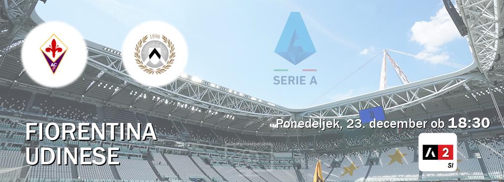 Prenos tekme med Fiorentina in Udinese v živo na Arena Sport 2 (ponedeljek, 23. december ob  18:30 uri).