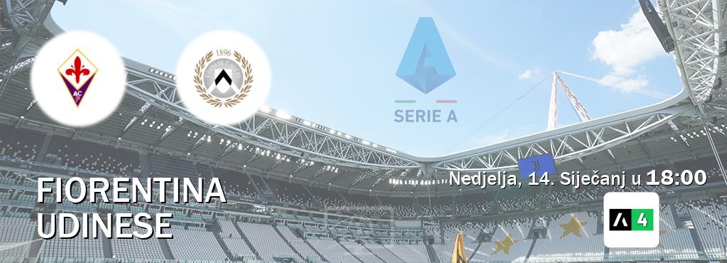 Izravni prijenos utakmice Fiorentina i Udinese pratite uživo na Arena Sport 4 (Nedjelja, 14. Siječanj u  18:00).