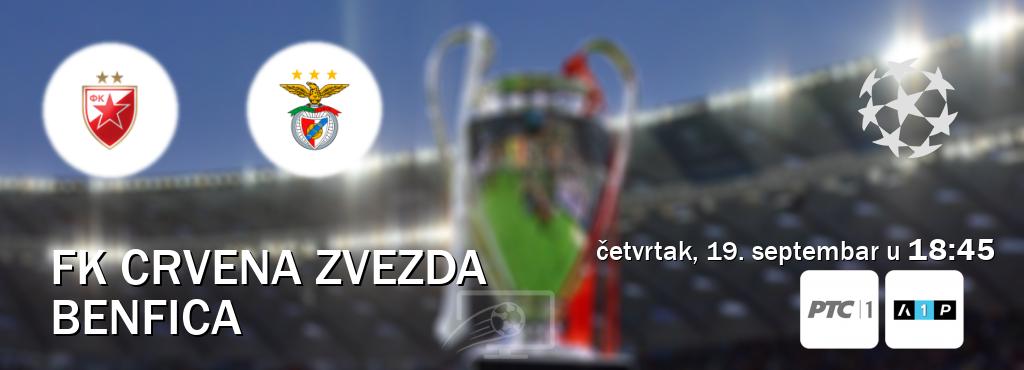 Izravni prijenos utakmice FK Crvena zvezda i Benfica pratite uživo na RTS 1 i Arena Premium 1 (četvrtak, 19. septembar u  18:45).