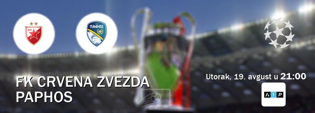 Izravni prijenos utakmice FK Crvena zvezda i Paphos pratite uživo na Arena Premium 1 (utorak, 19. avgust u 21:00). Izravni prijenos utakmice FK Crvena zvezda i Paphos pratite uživo na Arena Premium 1 (utorak, 19. avgust u 21:00).