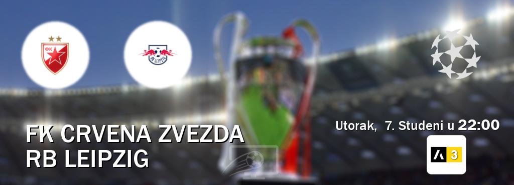 Izravni prijenos utakmice FK Crvena zvezda i RB Leipzig pratite uživo na Arena Sport 3 (Utorak,  7. Studeni u  22:00).