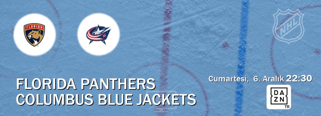 Karşılaşma Florida Panthers - Columbus Blue Jackets DAZN'den canlı yayınlanacak (Cumartesi,  6. Aralık  22:30).
