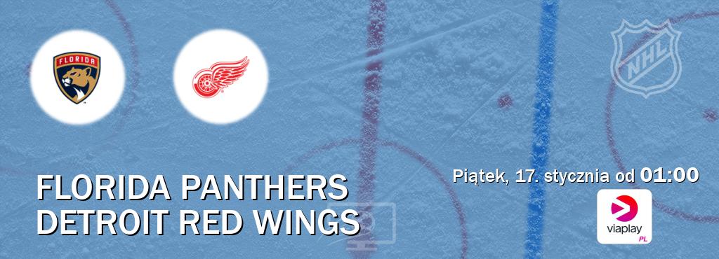 Gra między Florida Panthers i Detroit Red Wings transmisja na żywo w Viaplay Polska (piątek, 17. stycznia od  01:00).